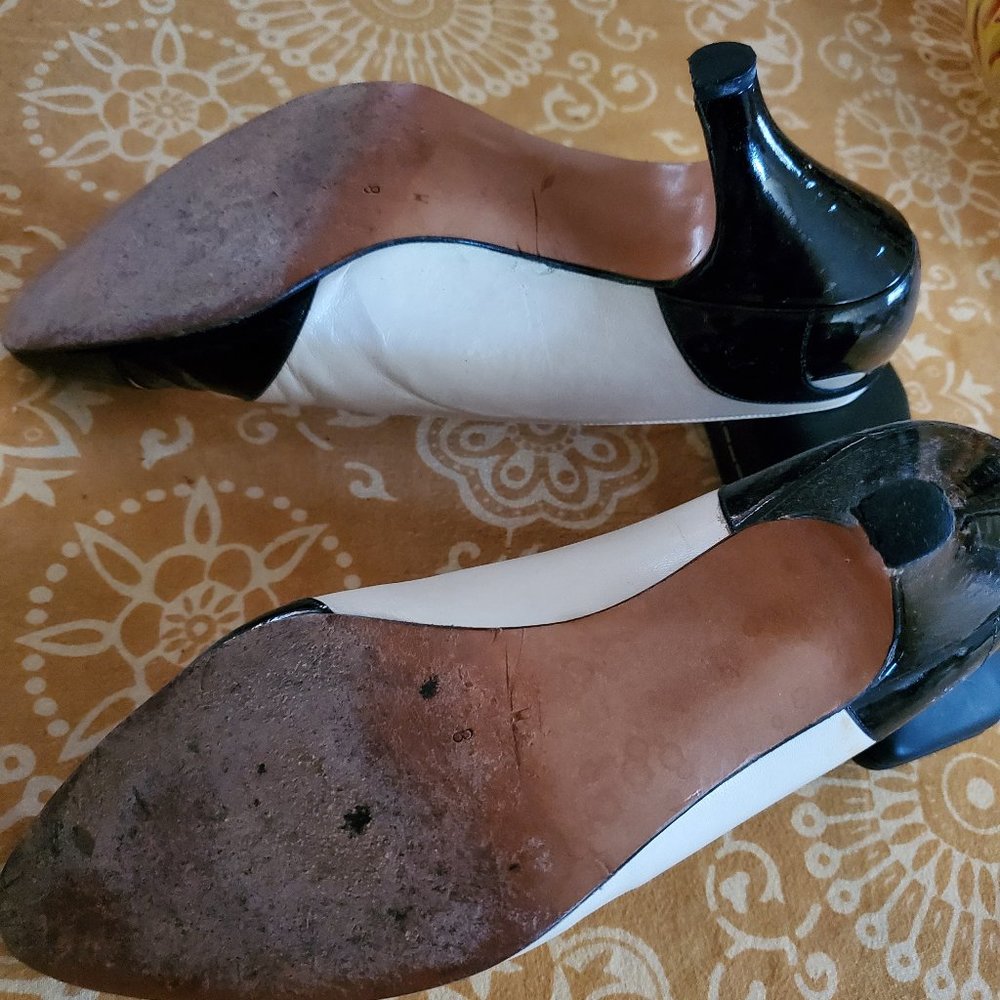 Perry Ellis B&W Retro Classics 8M Medium Heel - Picture 4 of 6